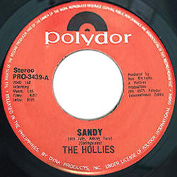 The Hollies -- "Sandy / Second Hand Hang-Ups"